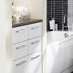Greenwich Matt White Smooth Bathroom Drawer Drawer Unit