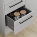 Greenwich Gloss Dove Grey Bathroom Drawer Drawer Cabinet