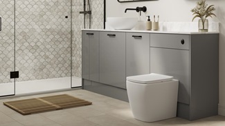Greenwich Gloss Slate Grey Bathroom Main Set Shot