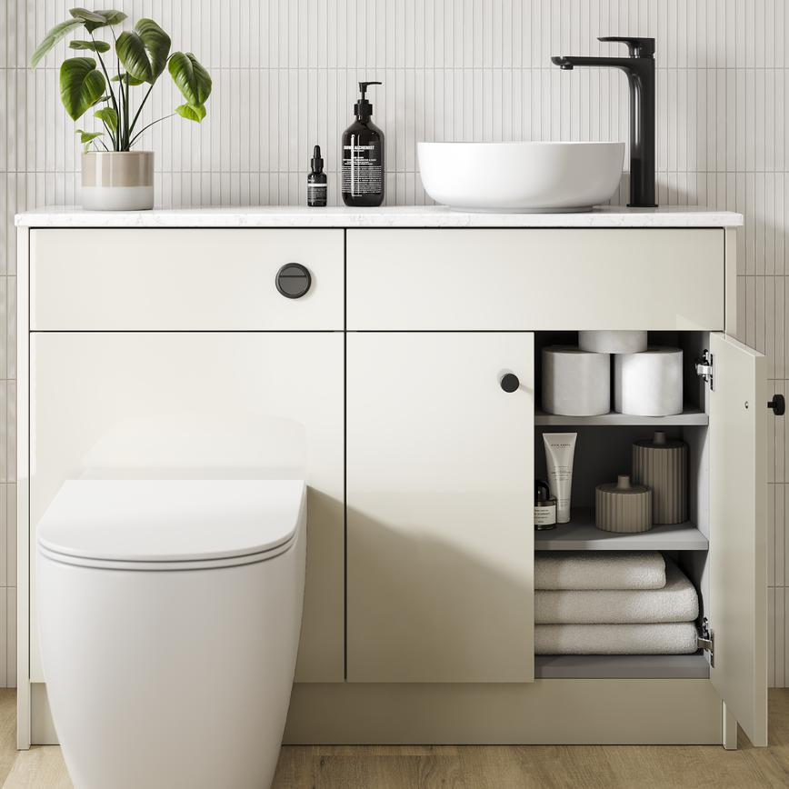 Greenwich Gloss Porcelain Bathroom Base Cabinet
