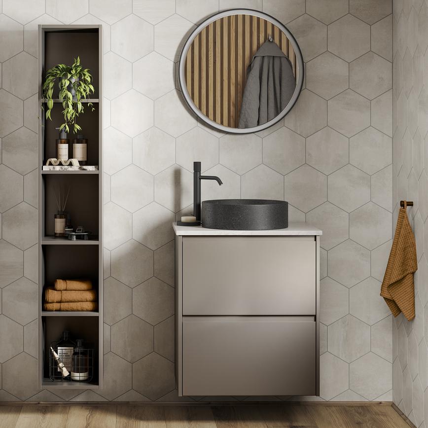 Clerkenwell Metallic Titanium Bathroom Alternative Set Shot