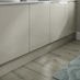 Clerkenwell Gloss Sandstone Bathroom Cabinets Cameo