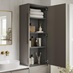 Clerkenwell Gloss Sandgrey Bathroom Lardercabinet
