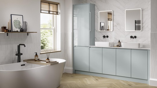 Clerkenwell Gloss Mist Bathroom Main Set Shot