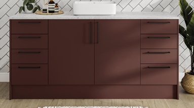 Hockley Super Matt Garnetred Bathroom