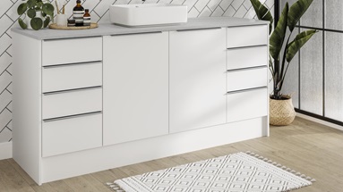 Hockley super matt white bathroom