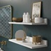 Hockley Super Matt White Bathroom Shelves