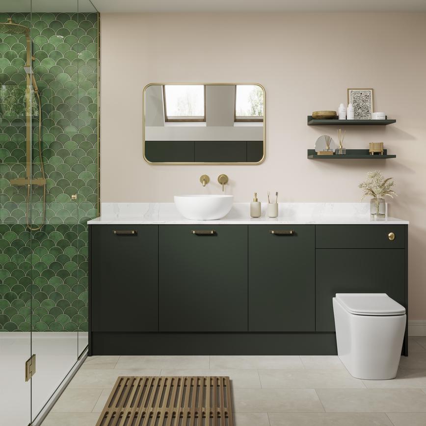 Hockley Super Matt Fir Green Bathroom Alternative Lifestyle