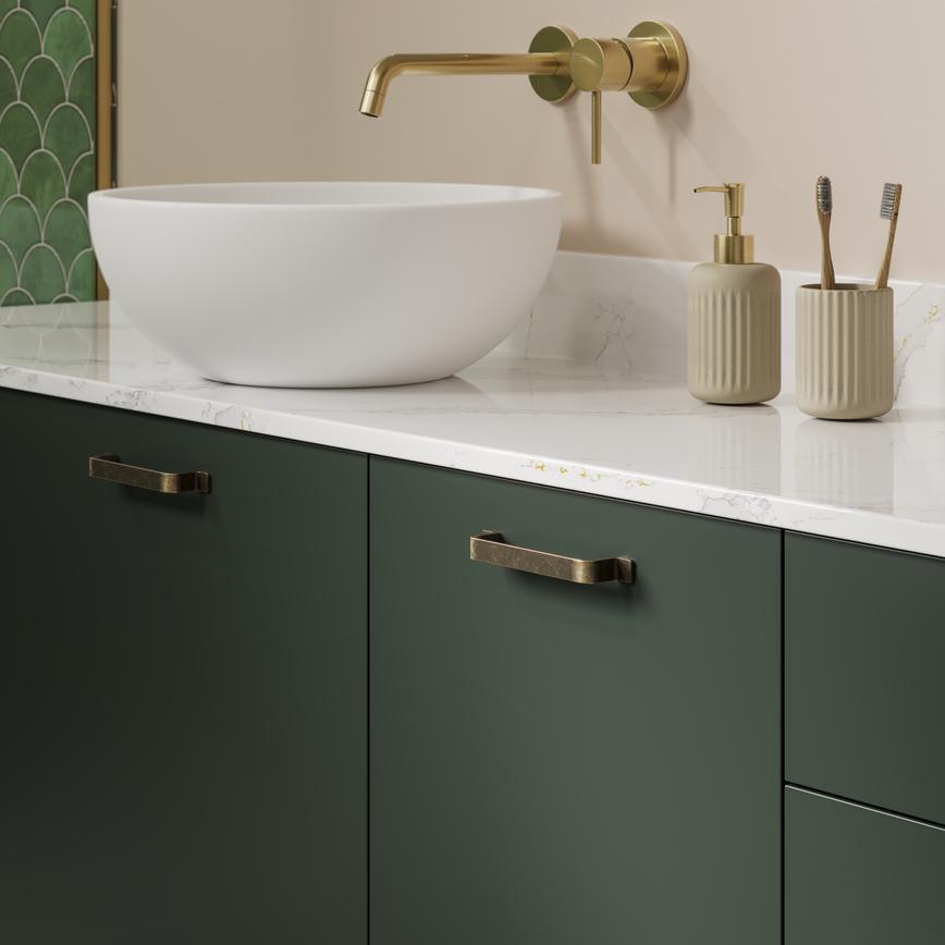 Hockley Super Matt Fir Green Bathroom Worktop2