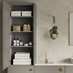 Hockley Super Matt Sand Grey Bathroom Larder Cabinet