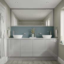 Hockley Mirror Gloss Dove Grey Bathroom