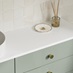 Hockley Mirror Gloss Reed Green Bathroom Worktop