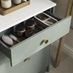 Hockley Mirror Gloss Reed Green Bathroom Drawers