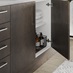 Hockley Textures Dark Stone Bathroom Open Open Cabinet