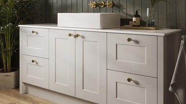 Chelford Dove Grey Bathroom Angle View