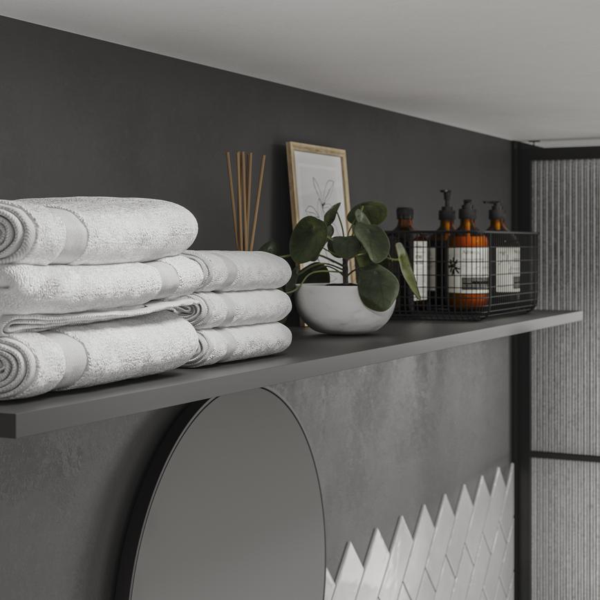 Chelford Charcoal Bathroom Shelving