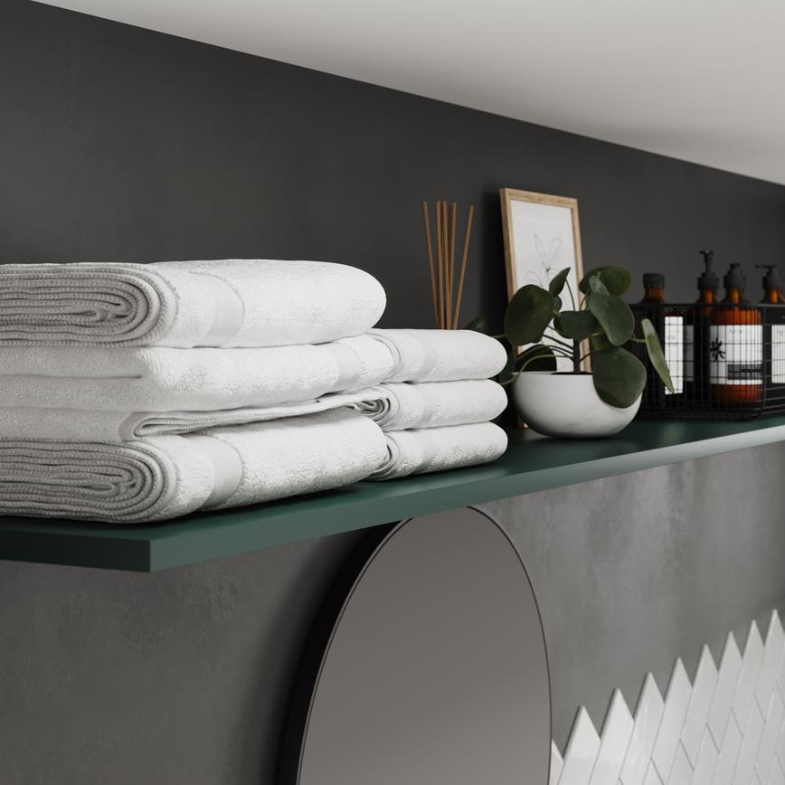 Chelford Fir Green Bathroom Shelf Cameo