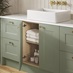 Chelford Dove Grey Bathroom Door Open