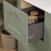 Chelford Dove Grey Bathroom Open Drawer