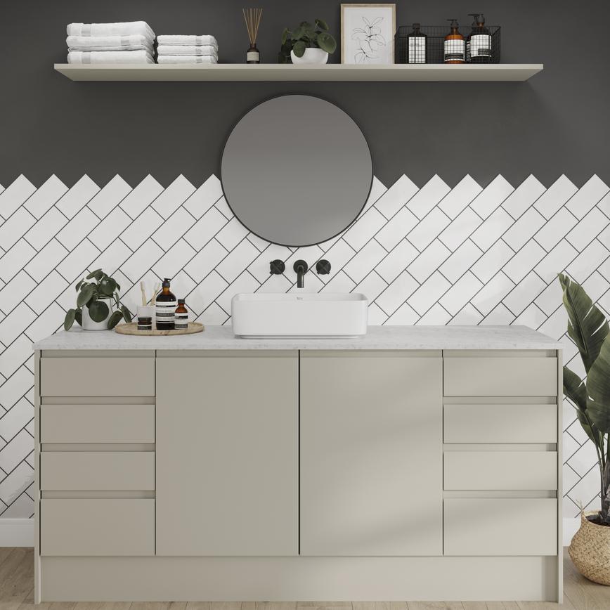 Clerkenwell Super Matt Sandstone Bathroom Front Cameo