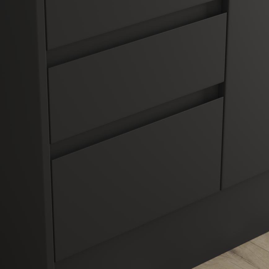 Clerkenwell Super Matt Black Bathroom Drawer