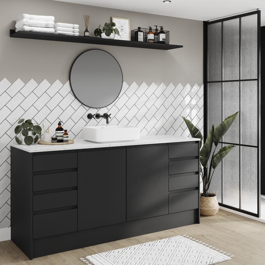 Clerkenwell Super Matt Black Bathroom Alternative Set Shot