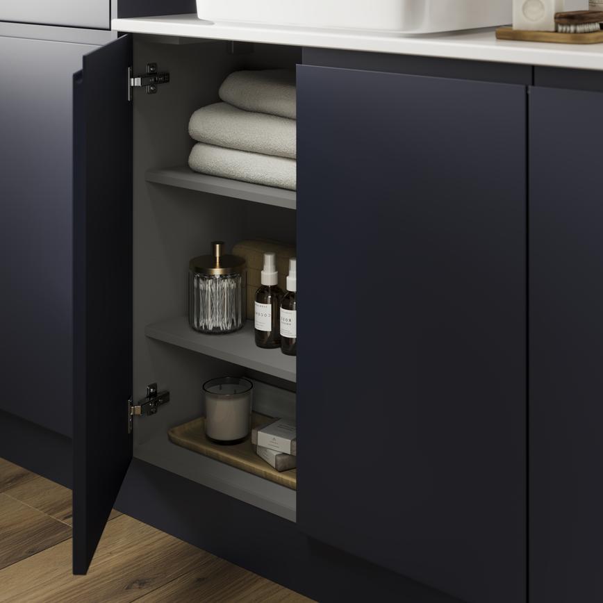 Clerkenwell Super Matt Navy Bathroom Cabinet