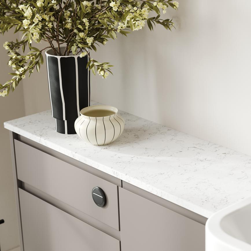 Clerkenwell Super Matt Sand Grey Bathroom Worktop