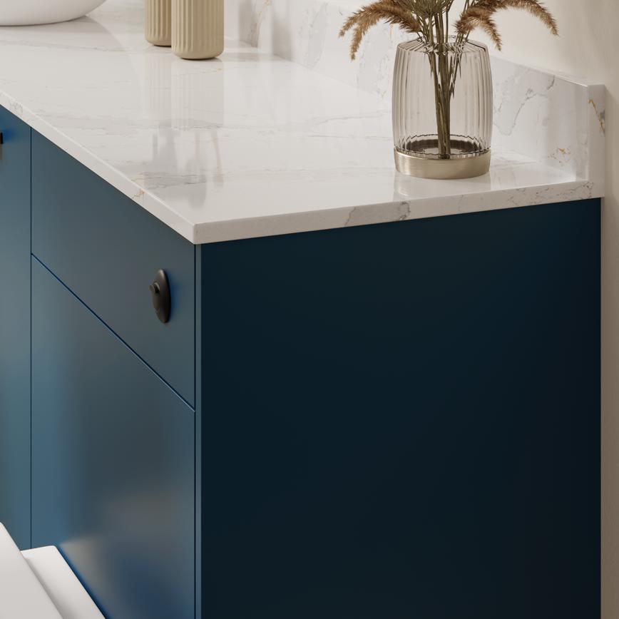 Greenwich Marine Blue Bathroom Corner