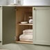 Frome Reed Green Open Cabinet