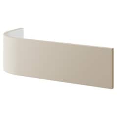 Grained Linen Curved Base End MDF Plinth
