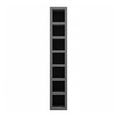 Super Matt Charcoal 150mm Tall Wine Rack