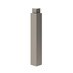 Clerkenwell Matt Metallic Titanium 356mm x 51.5mm Half Height Square External Base Corner Post Pack of 2