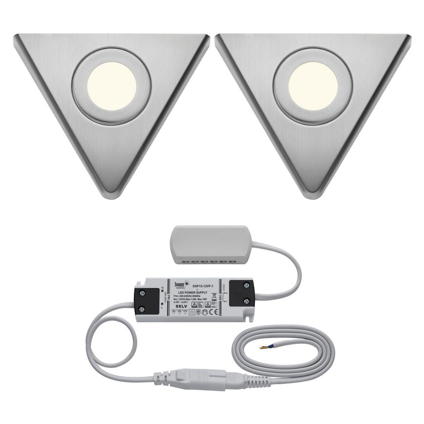 2 LED pyramid downlighters and driver