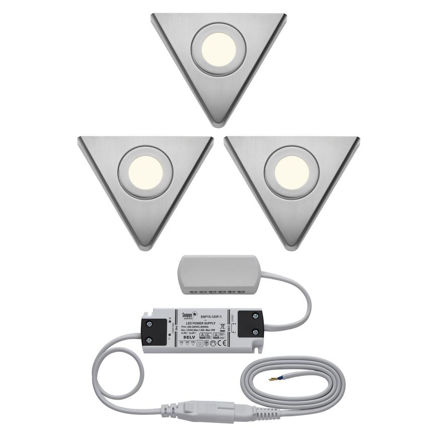 3 LED pyramid downlighters and driver