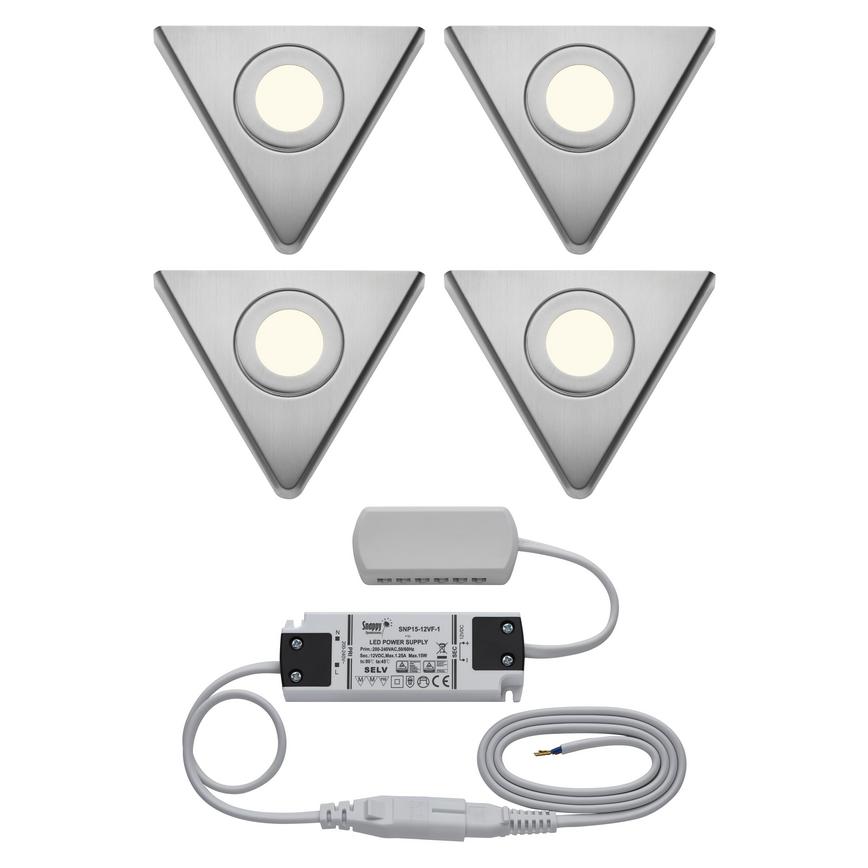 4 LED pyramid downlighters and driver