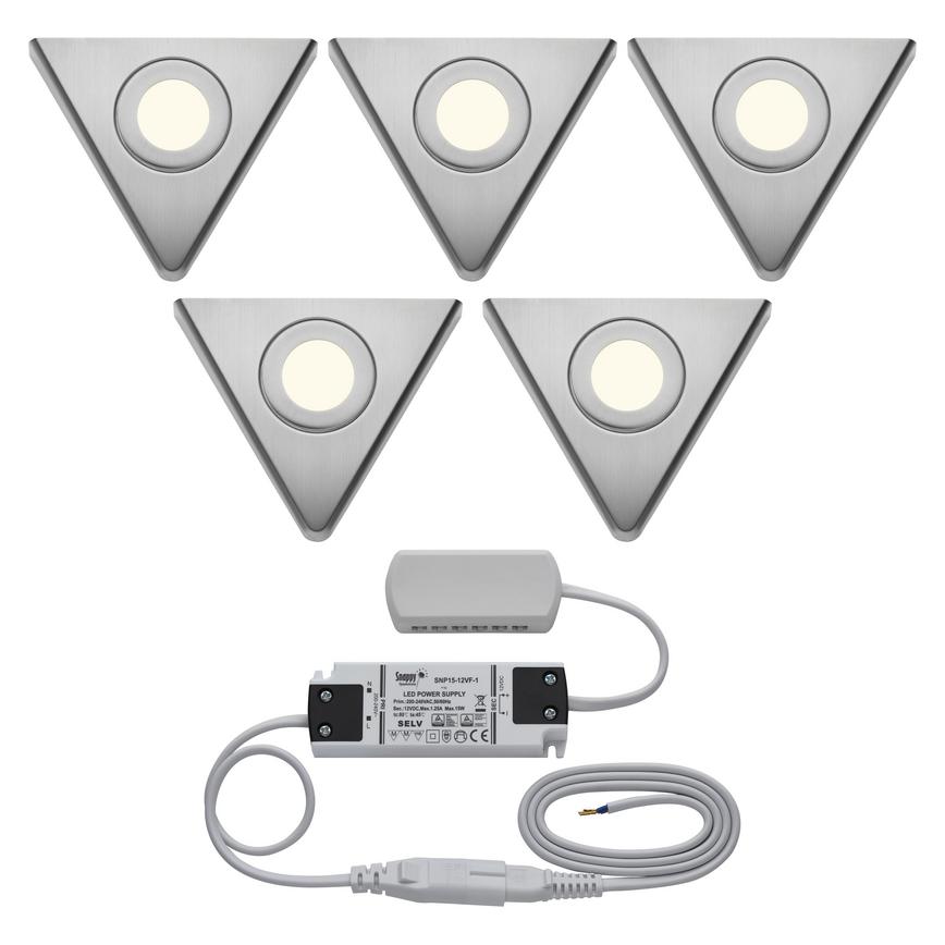 5 LED pyramid downlighters and driver
