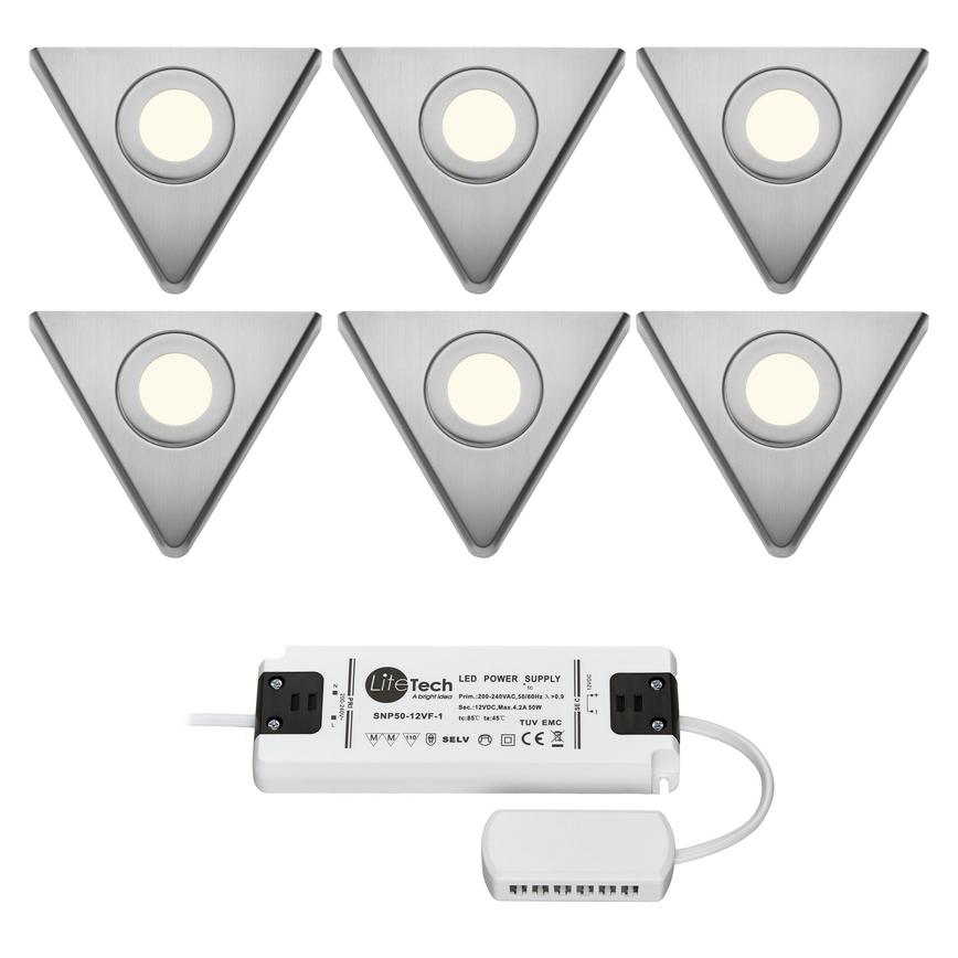 6 LED pyramid downlighters and driver