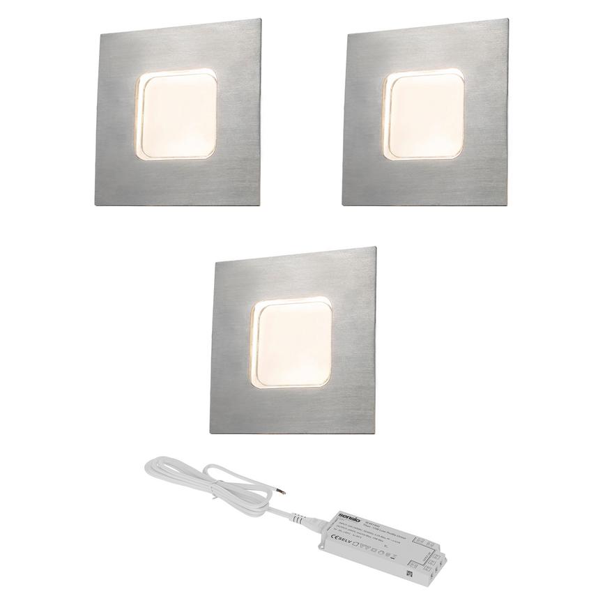 Square Plinth Light 3 Pack with Driver