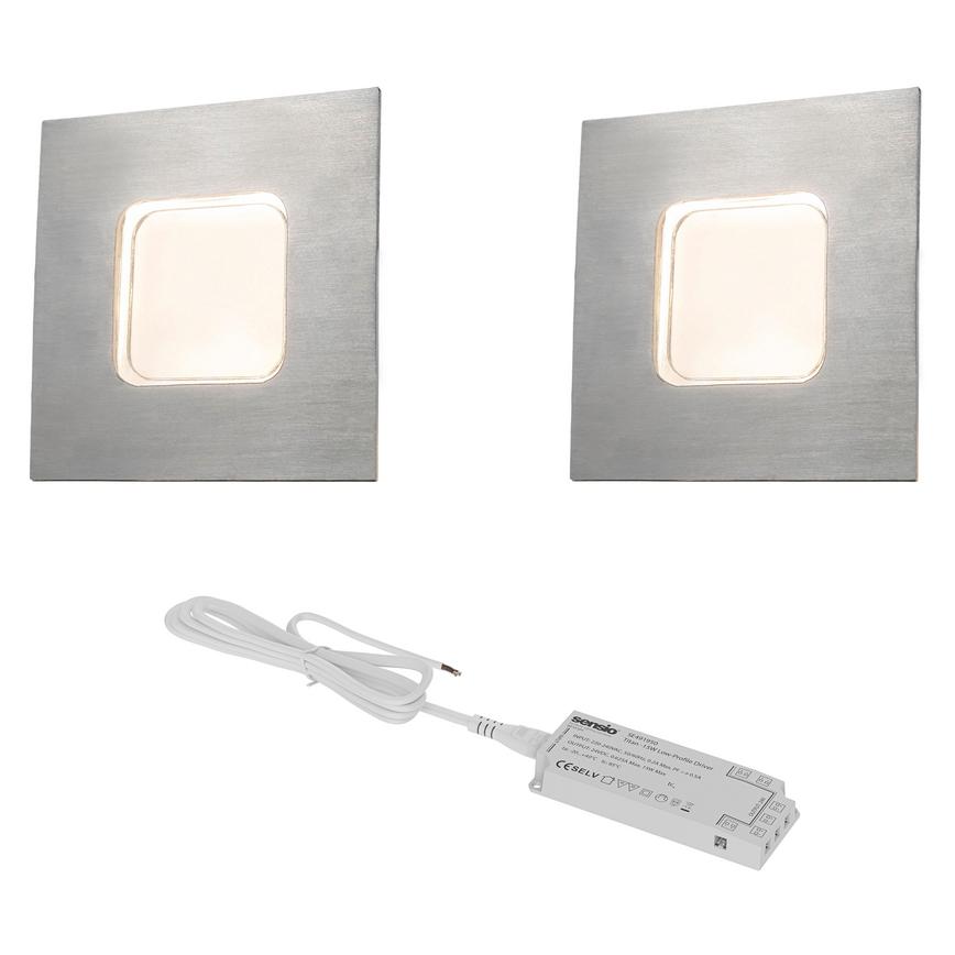 Square Plinth Light 2 Pack with Driver
