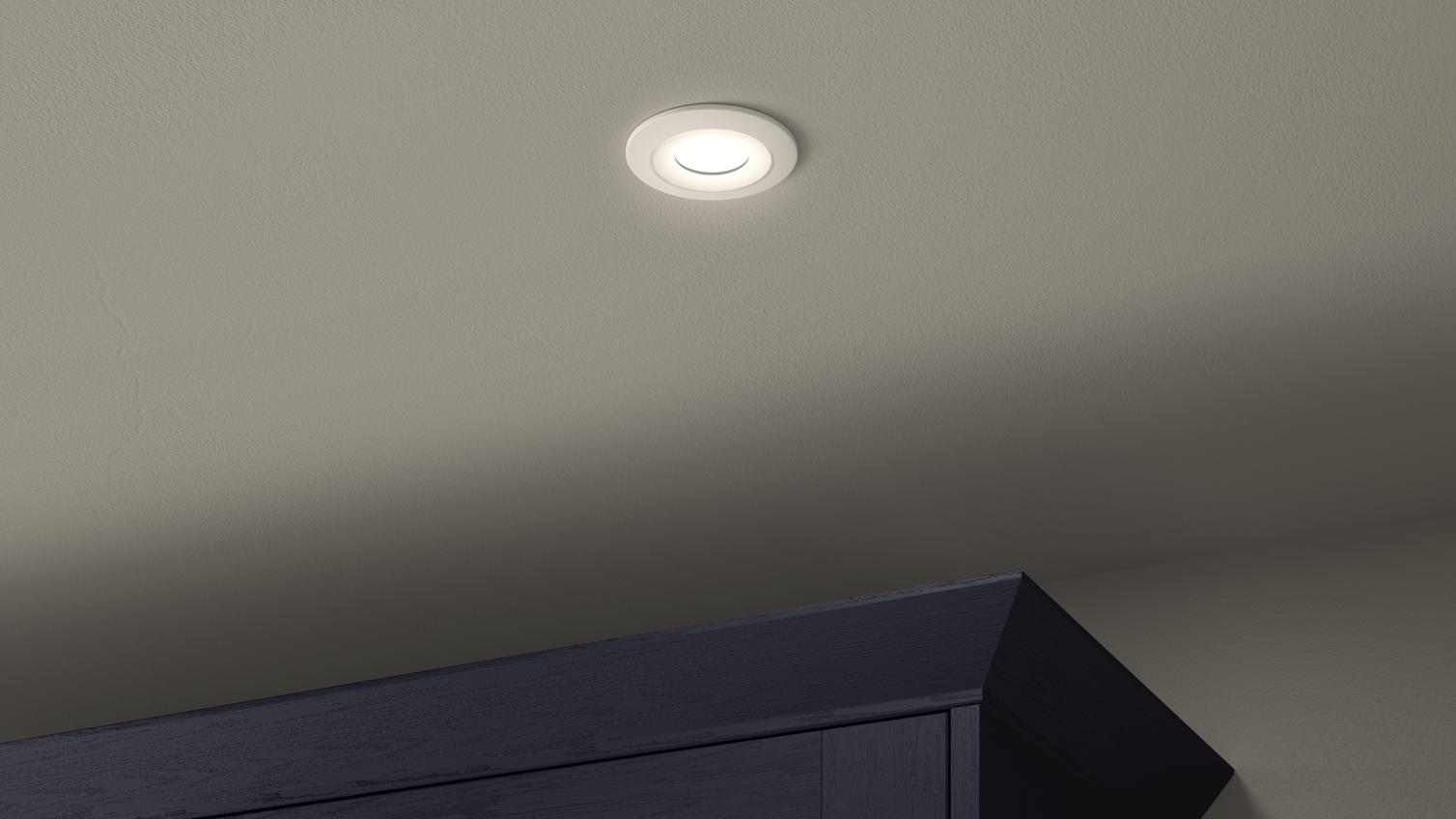 Sensio Trio Tone & Dual Power Down Light White Bezel Neutral