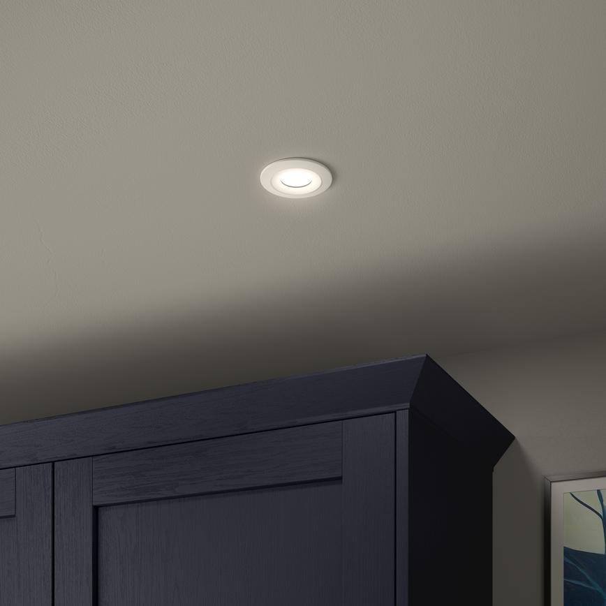 Sensio Trio Tone & Dual Power Down Light White Bezel Neutral