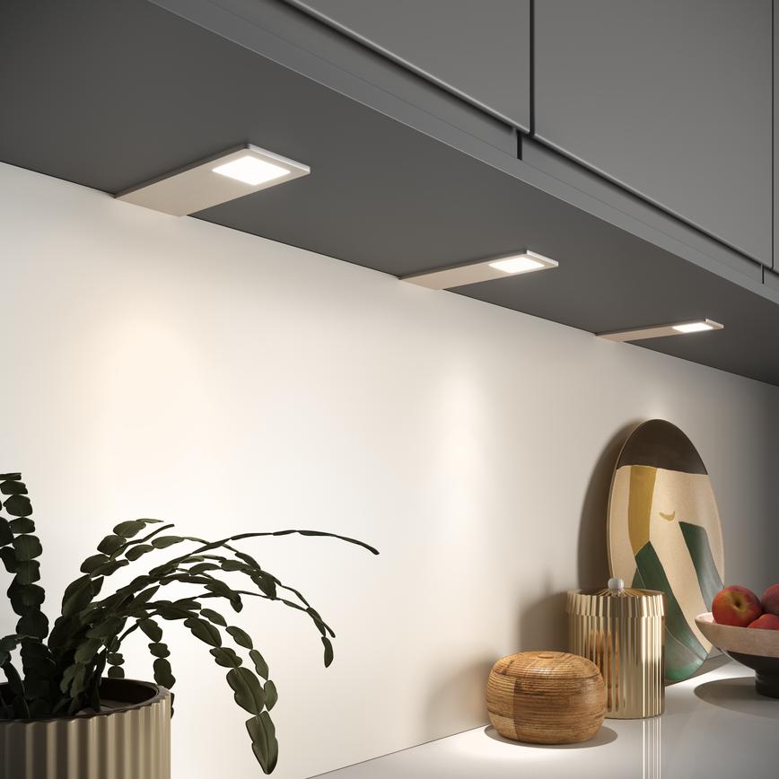 Sensio Astro TrioTone® SE11190T0 Silver Bezel Under Cabinet Warm White Light