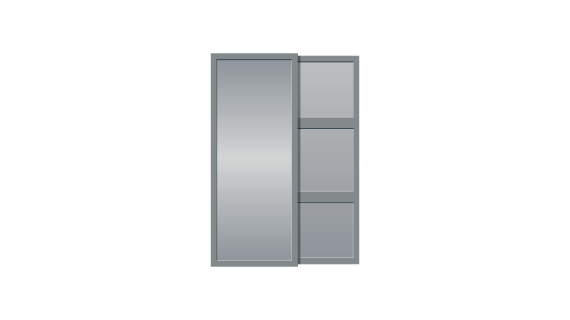 Grey Sliding Wardrobe Doors