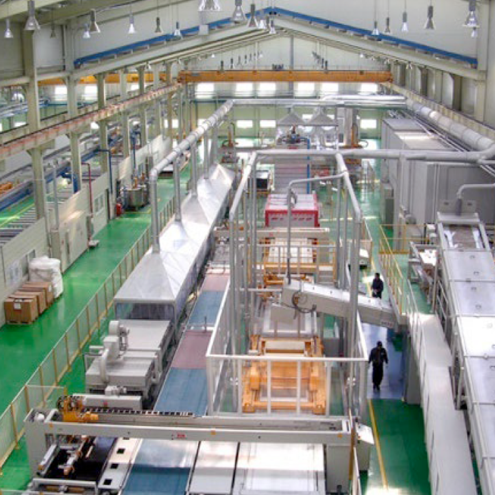A manufacturing factory floor.