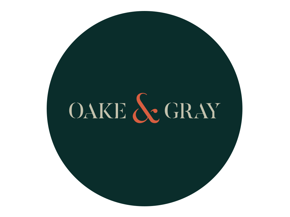Oake and gray flooring.