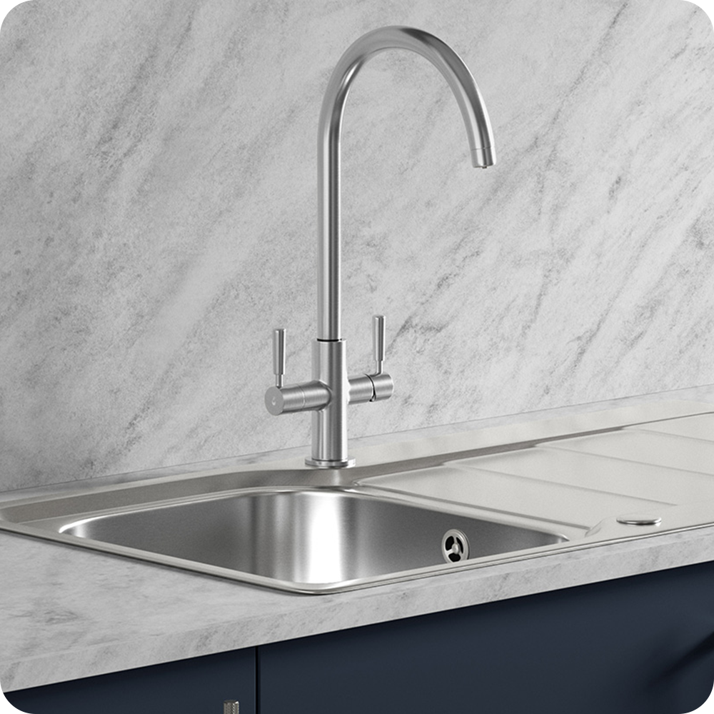 Pronteau stainless steel taps
