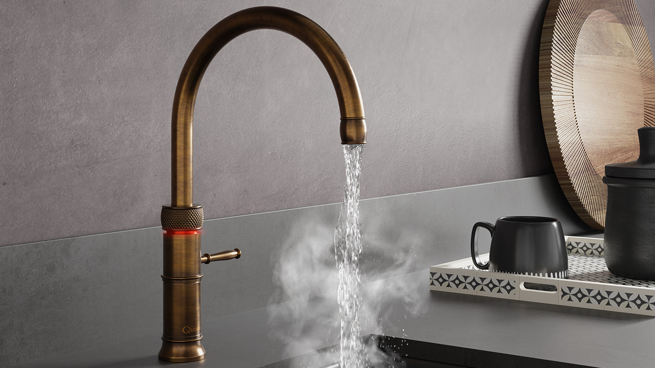 Quooker brass taps
