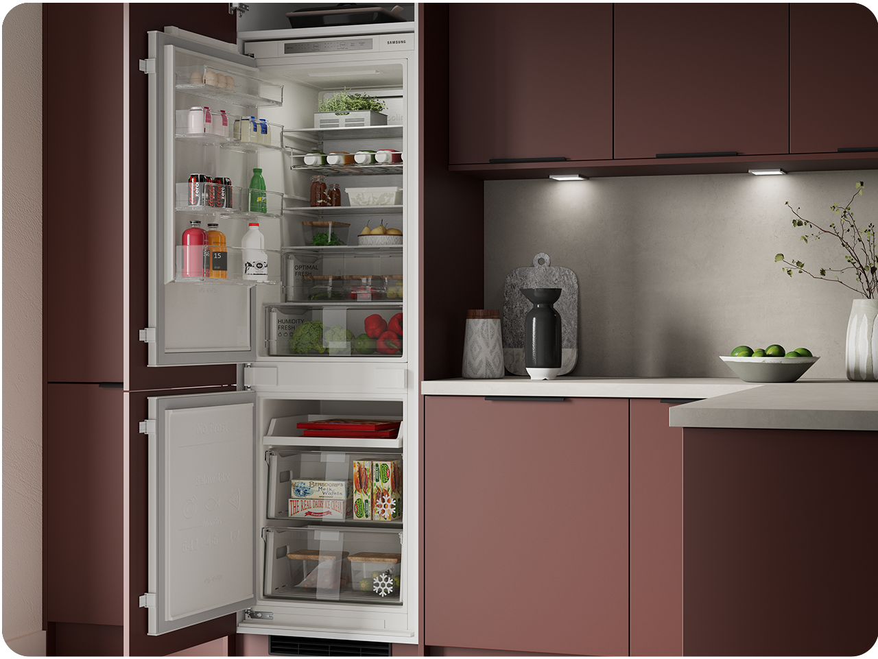 Samsung Integrated fridge freezer