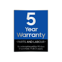 Samsung 5 year warranty